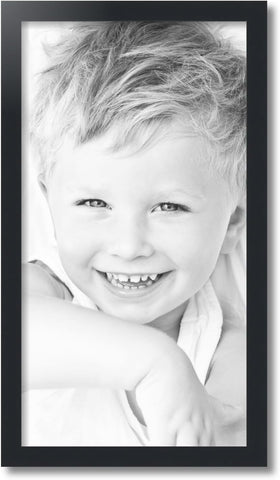 ArtToFrames 14x26 Inch Black Picture Frame, This 1.2500 Inch Custom Poster Frame is Black - Comes with Acrylic and Corrugated Backing (2WOMFRBW72079-14x26)