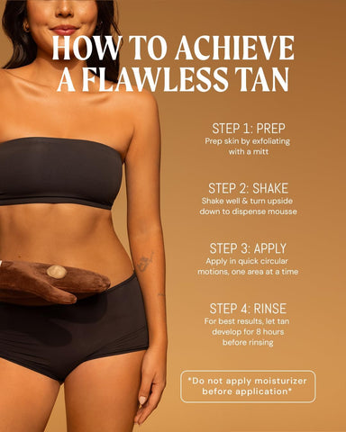 Medium Tanning Mousse, Fast-Absorbing Self Tanner Foam - 7 Fl Oz, 2 Pack