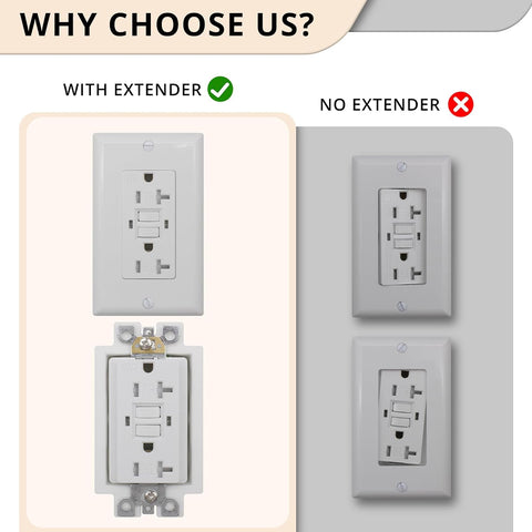 3-Gang BE3 Non-Metallic Electrical Power Outlet Box Extender