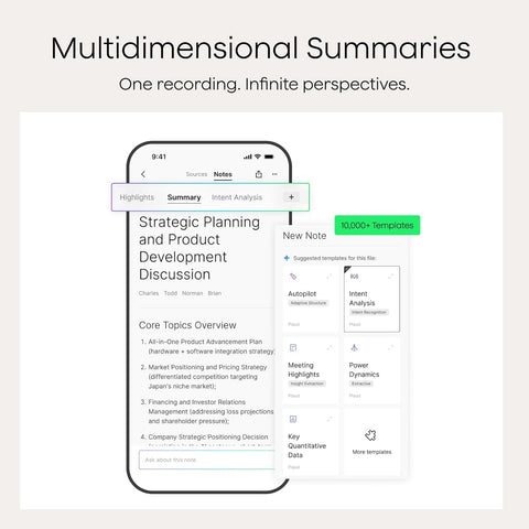 Plaud NotePin S Wearable AI Voice Recorder, Transcribe & Summarize, Black
