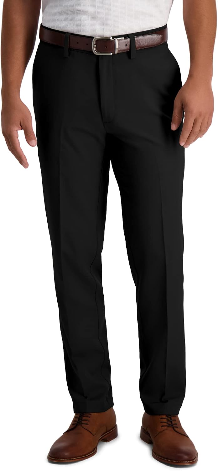 Haggar Men's Cool 18 Pro Slim Fit Flat Front Super Flex Waistband Casual Pant
