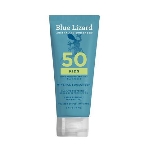 Blue Lizard Mineral SPF 50 Kids Sunscreen Lotion, Mineral Actives, 3 fl oz