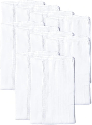 Gerber Unisex Baby Boys Girls Birdseye Prefold Cloth Diapers Multipack White 3-Ply 10 Pack
