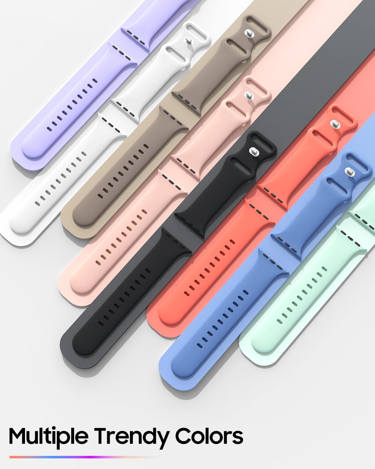 TreasureMax Sport Band Compatible with Apple Watch Bands 38mm 40mm 41mm 42/44mm 45mm 46mm 49mm, Soft Silicone Strap Compatible for Apple Watch Ultra 3 Series 11 10 9 SE/SE2 8 7 6 5 4 3 Men Women Lotus Pink