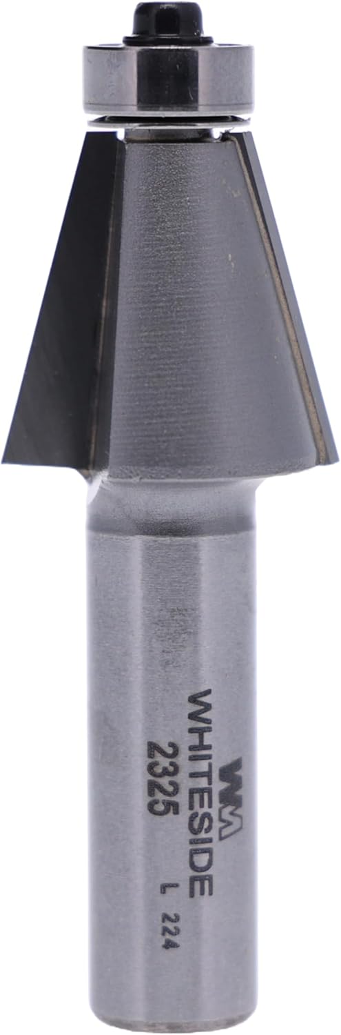 Whiteside 2325 Edge Bevel Router Bit: 15 Degree Angle, 1 Inch Cutting Length, 15/16 Inch Cutting Height, 1/2 Inch Shank, 1-1/8 Inch Large Diameter