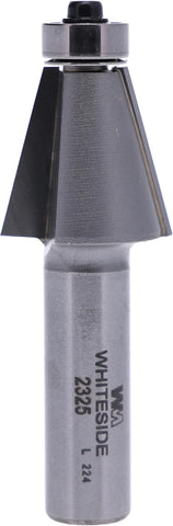 Whiteside 2325 Edge Bevel Router Bit: 15 Degree Angle, 1 Inch Cutting Length, 15/16 Inch Cutting Height, 1/2 Inch Shank, 1-1/8 Inch Large Diameter