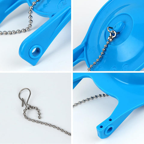 Gerber Toilet Flapper Replacement, 2 Pack 3 inch for Gerber 99-788 with 2 Toilet Handle Chains Lecyco Rubber Water Saving, Easy to Install 2