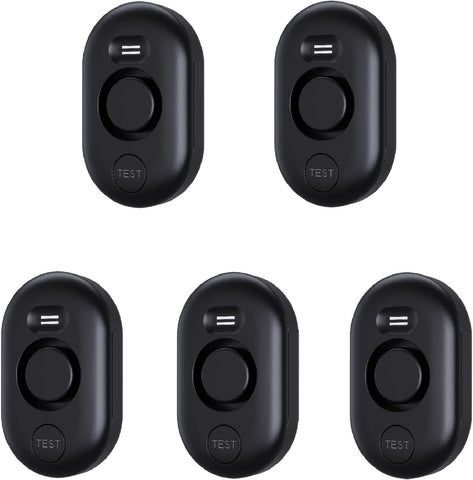 Water Leak Detector Sensor Alarm: Home Water Flooding Monitor Smart Sink Overflow Monitoring Adjustable Wet Moisture Alert Pipe Leakage Drip Detection Warning for Basement Floor (5 Sensor)