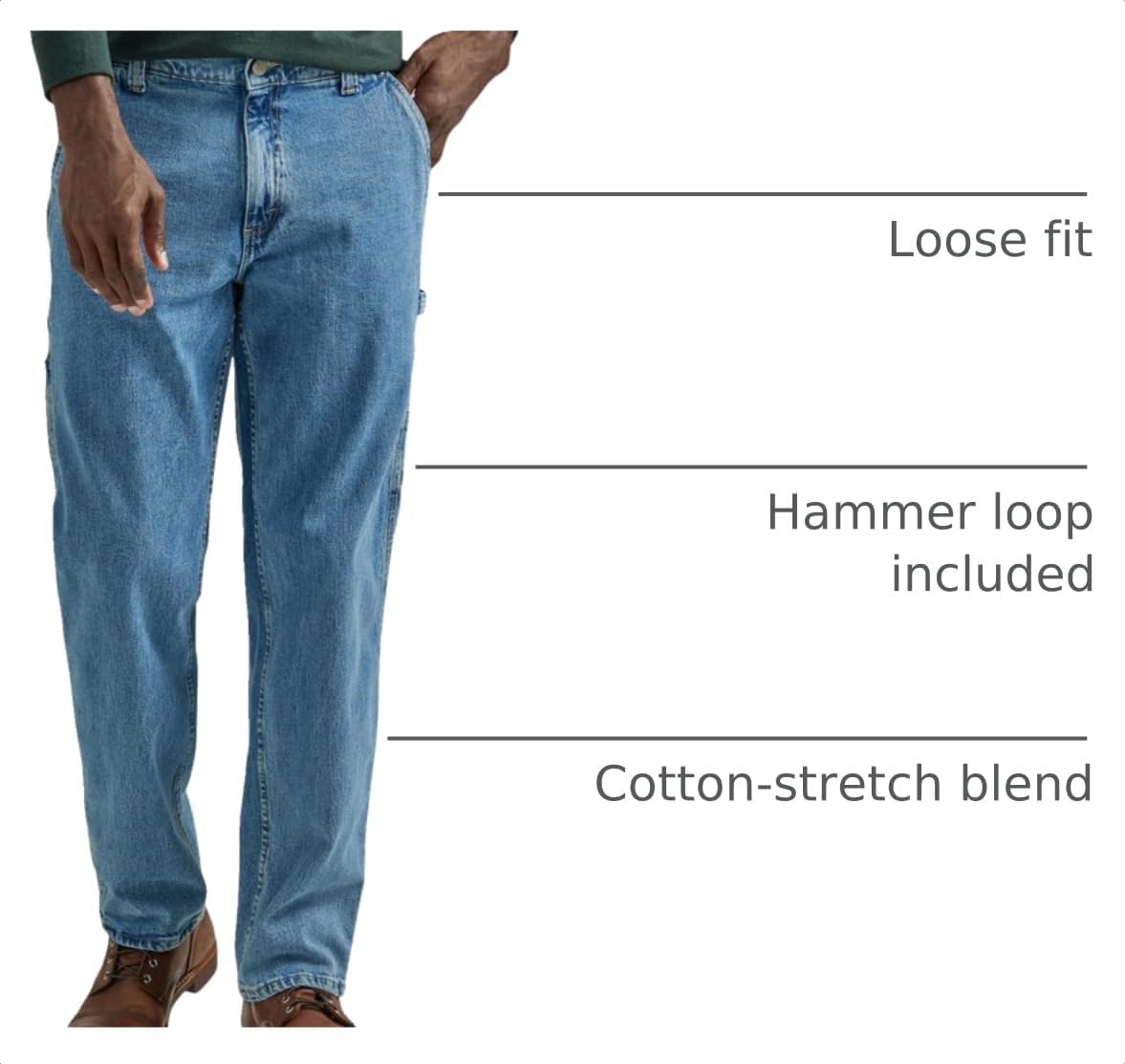 Lee Men's Legendary Workwear Carpenter Jean