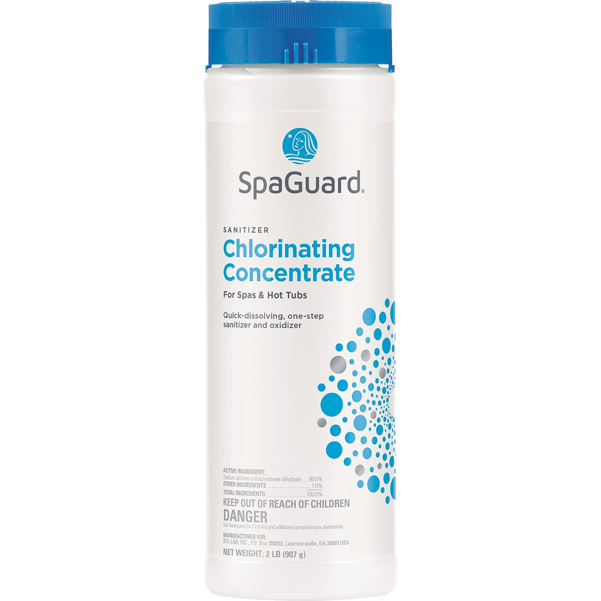 SpaGuard Spa Chlorinating Concentrate - Advanced Spa Water Treatment for Hot Tubs and Spas, Quick Dissolving Oxidizer - 2 Lbs