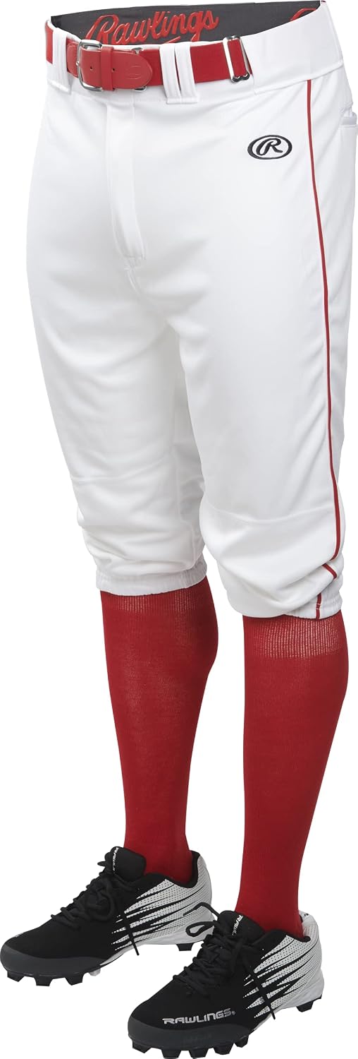 Rawlings Men's Launch Baseball Pants | Knicker Fit | Multiple Colors