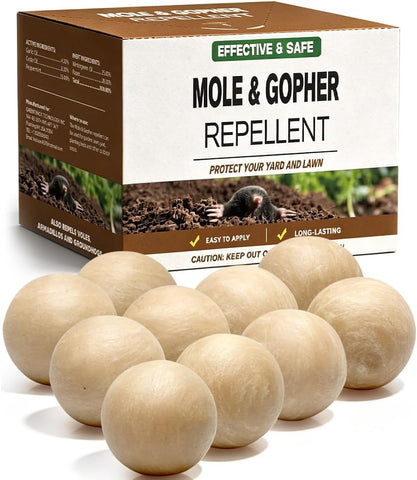 LEBMP Mole Repellent, Gopher Repellent, Groundhogs Repellant Outdoor- 5Pcs
