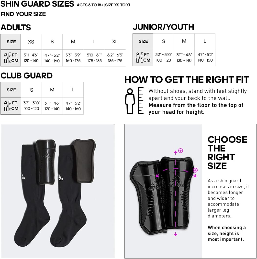 adidas Kids’ Performance Youth Sock Shin Guards