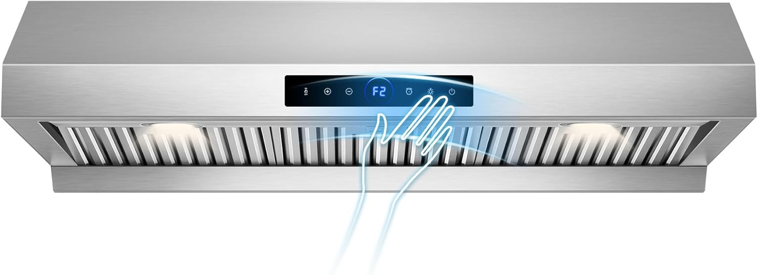 36 inch Under Cabinet Range Hood, 1200 CFM Stainless Steel Vent Hoods