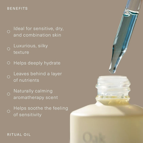 Oak Essentials Ritual Oil, Blue Tansy Hydrating Face Oil, 1 fl oz