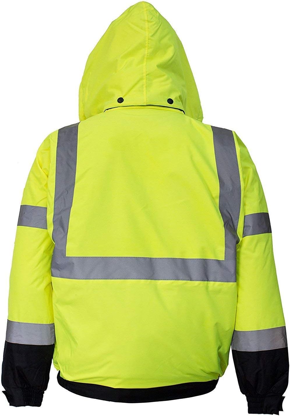 WJ9011/12 Men's ANSI Class 3 High Visibility Bomber Safety Jacket, Waterproof