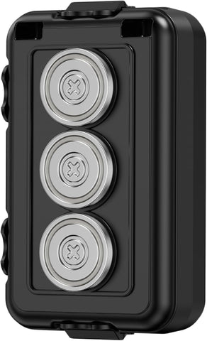 Magnetic Key Box, Hide A Key Holder, Under Car Magnetic Key Storage, Waterproof Hidden Key Box for Outside, Car Key Hider Magnet for Vehicles Travel (MM1 Regular)