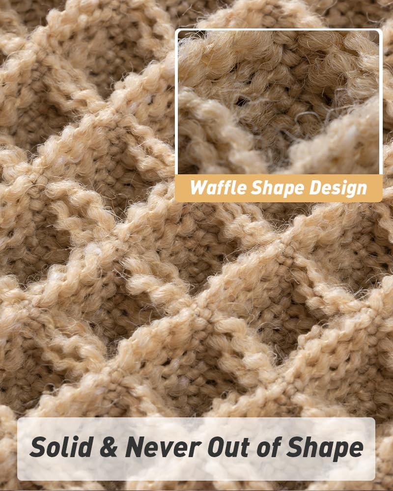 Upgraded Waffle Bath Mat Set of 2 Absorbent Non Slip Bathroom Mat 18" x 30"