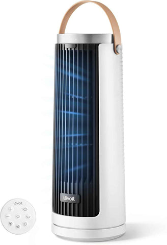 Levoit Tower Fan for Bedroom, 20dB Quiet Desk Fan, Portable Fan with 23ft/s