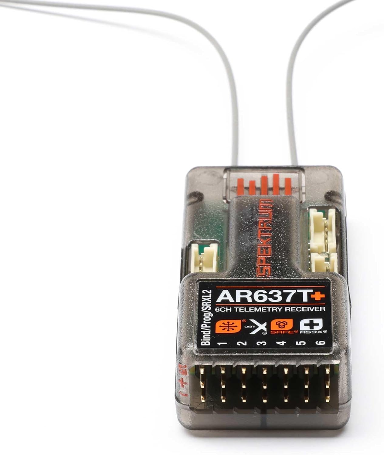 Spektrum AR637T+ 6 Channel AS3X+ & Safe Telemetry Receiver SPM-1032