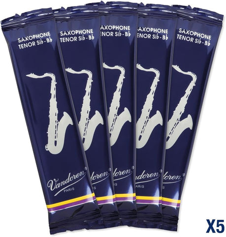 Vandoren SR223 Tenor Sax Traditional Reeds Strength 3; Box of 5
