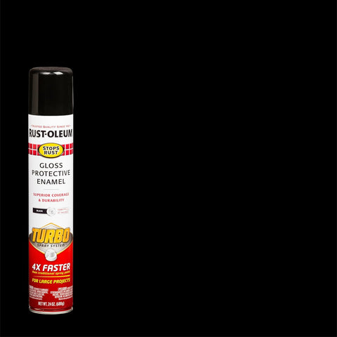 Rust-Oleum Stops Rust Turbo Spray System Spray Paint, Gloss Black