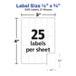 Avery Multi-Use Removable Labels, 1/2" x 3/4", White, Non-Printable, 525 Blank Labels Total (6737)