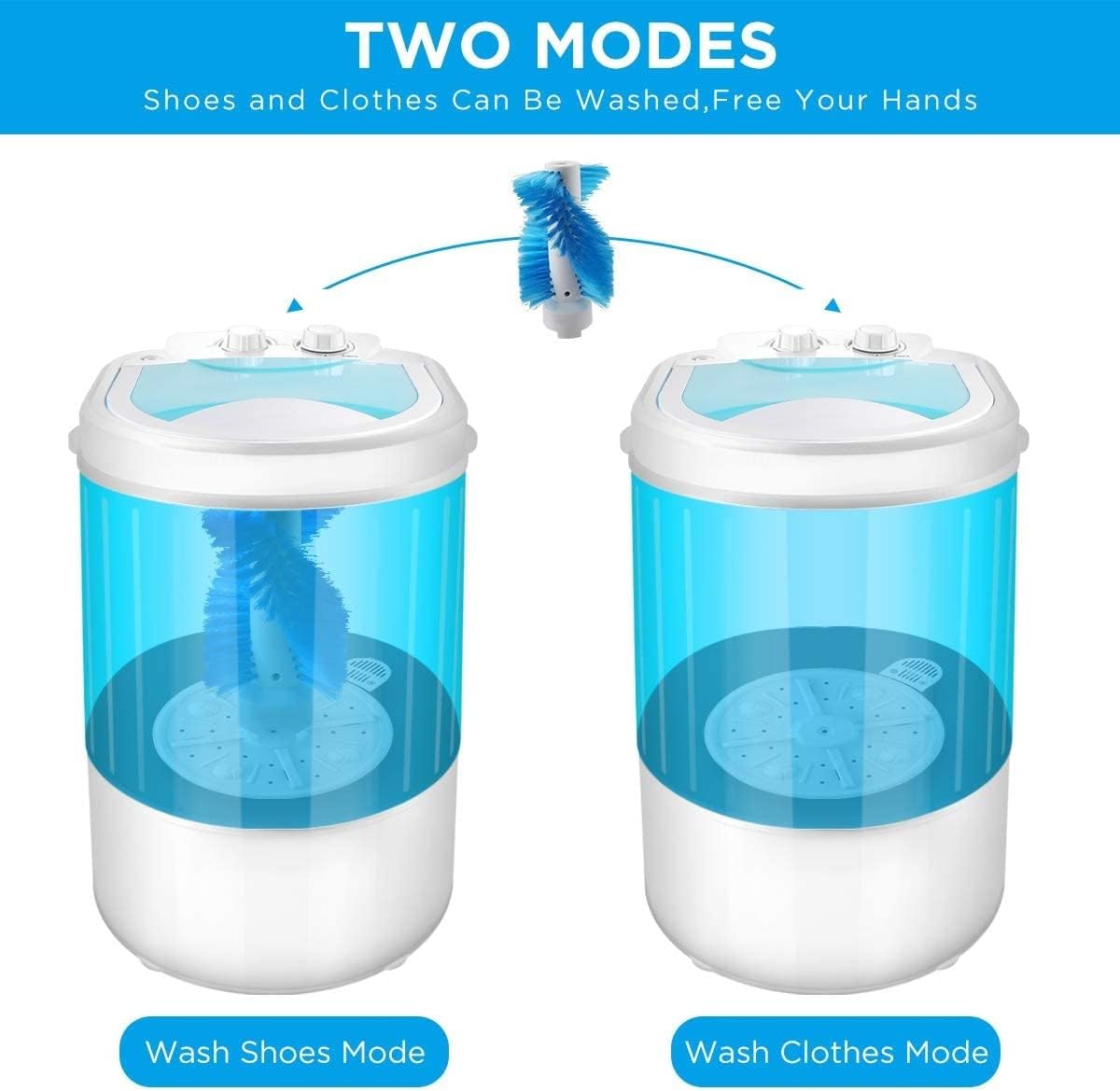 Portable Shoes Washing Machine, Mini Portable Washing Machine, Smart Lazy Automatic Shoes Washer, for Apartments Camping Dorms Business Trip College Rooms