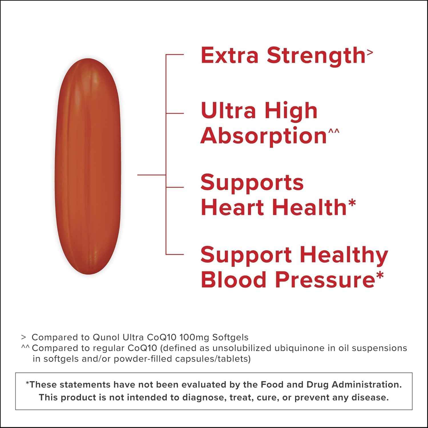 Qunol Ultra CoQ10 200mg, Ultra-High Absorption, Antioxidant, 90 Softgels | #1 Cardiologist Recommended Supplement for Heart Health, Coenzyme Q10 Supplement to support Vascular Health & Cellular Energy