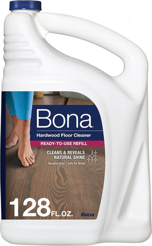 Bona Hardwood Floor Cleaner Refill - 128 fl oz - Unscented