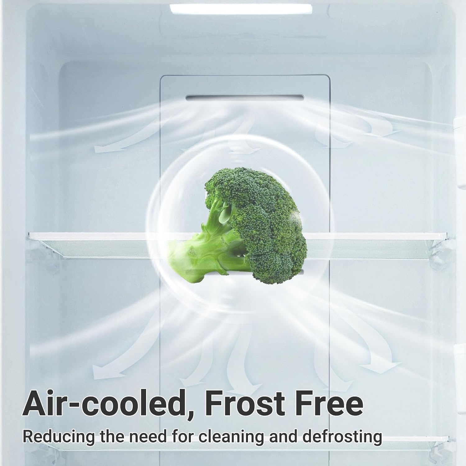 Freezer Upright Light Convertible Refrigerator Freezer Stainless Steel, Frost Free for Garage, Kitchen, Home Use,21 cu.ft Upright Freezer