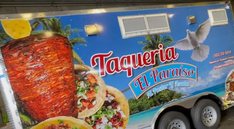 9' Integrated Exhaust Hood & Fan System with Ansul Fire Suppression | Patent Pending Low Box Vent Hood with Exhaust Fan Louver for Food Concession Trailer | Food Truck Equipment Made in USA