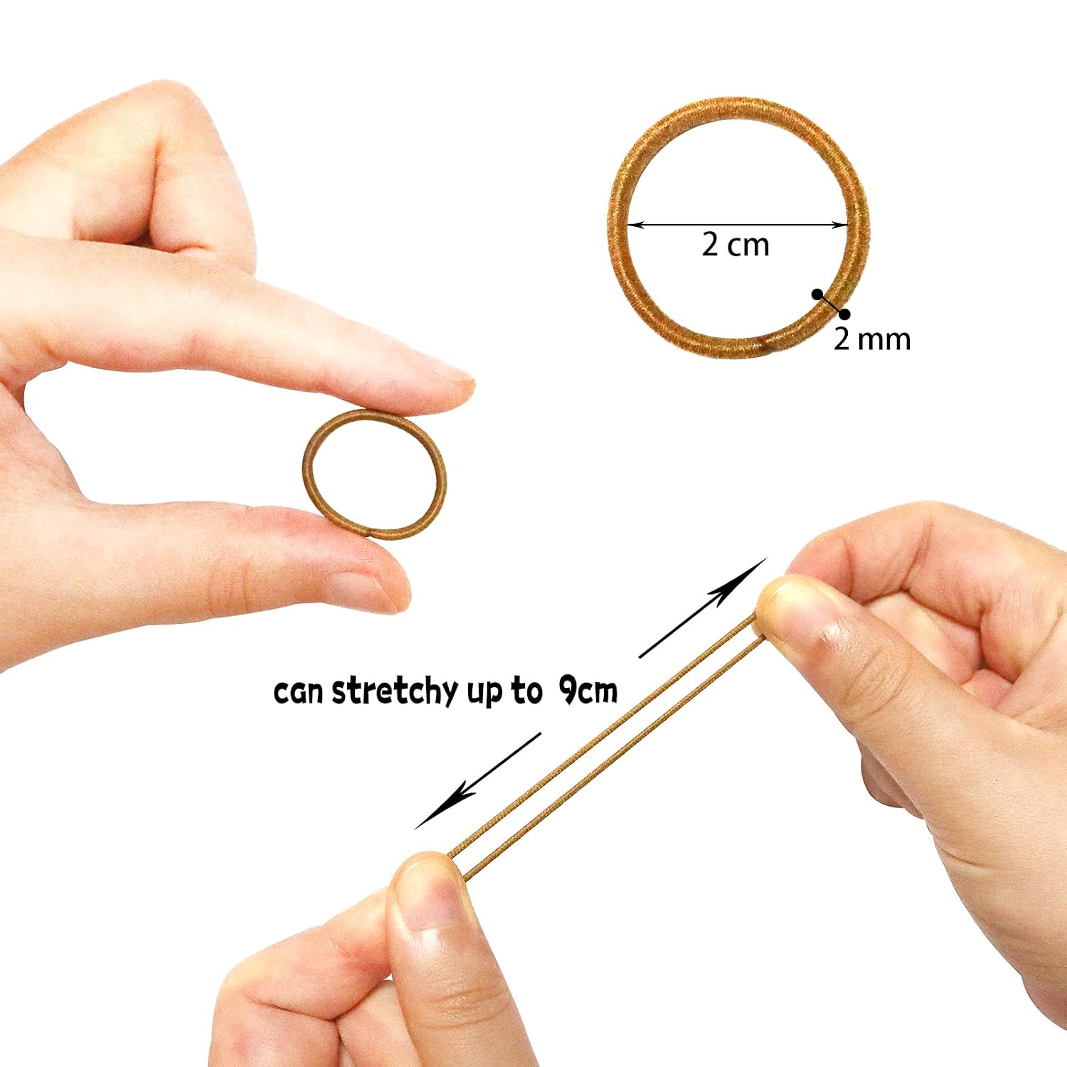 200PCS Small Hair Ties,No Crease,No Damage Baby Hair Ties