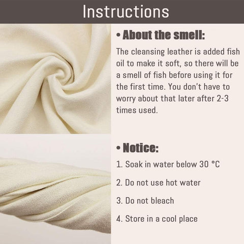 Chamois Cloth for Car - 35'' x 23.6'' (5.7 sq ft)