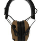 Walker's Razor Slim Ultra Low Profile Compact Design Adjustable Range Shooting Hunting Hearing Protection Electronic Earmuffs, Battle Brown - Patriot Series