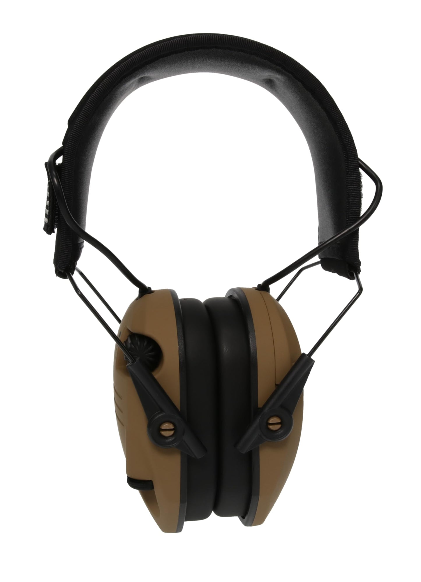 Walker's Razor Slim Ultra Low Profile Compact Design Adjustable Range Shooting Hunting Hearing Protection Electronic Earmuffs, Battle Brown - Patriot Series