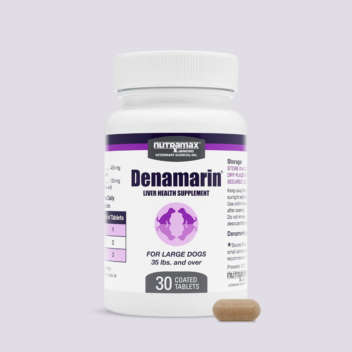 Nutramax Denamarin Liver Supplement for Large Dogs, Tablets, 30ct