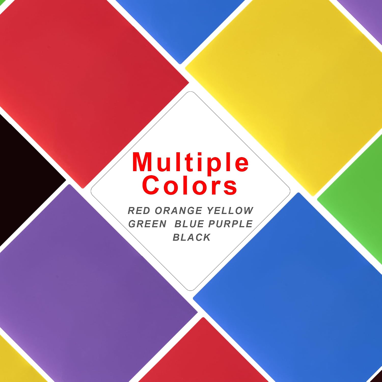 Aegero Plastic Folders with Pockets (7 Pack, Rosered)