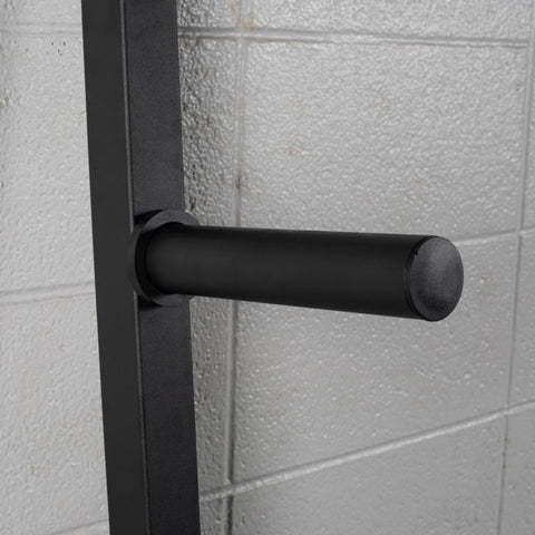 Titan Fitness Weight Plate Wall Mounted Storage Rack, Angled 4-Peg Design, Olympic Sized Weight Plate Organizer, Rated 800 LB, Anchored Wall Mounted Storage