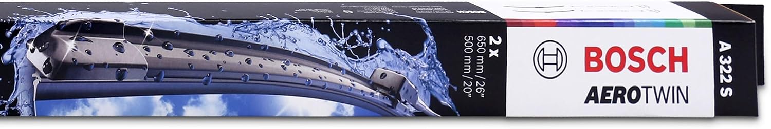 BOSCH 3397014422 AeroTwin Wiper Blade Combo Pack - Set of 2 (26" & 20")