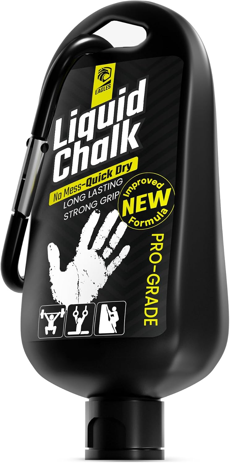 EAGLES Pro Grade Gym Liquid Chalk 60, 120 or 280ml & Clear Dry Hand Mess-Free Chalk for Weightlifting, Gymnastics Rock Climbing, Pole Grip, Sports Dries in Seconds - Sweat-Resistant and Long Lasting