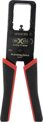 Platinum Tools 100061C Exo Die is easily interchangeable, Network Cable Crimper for RJ45 and Modular Connectors