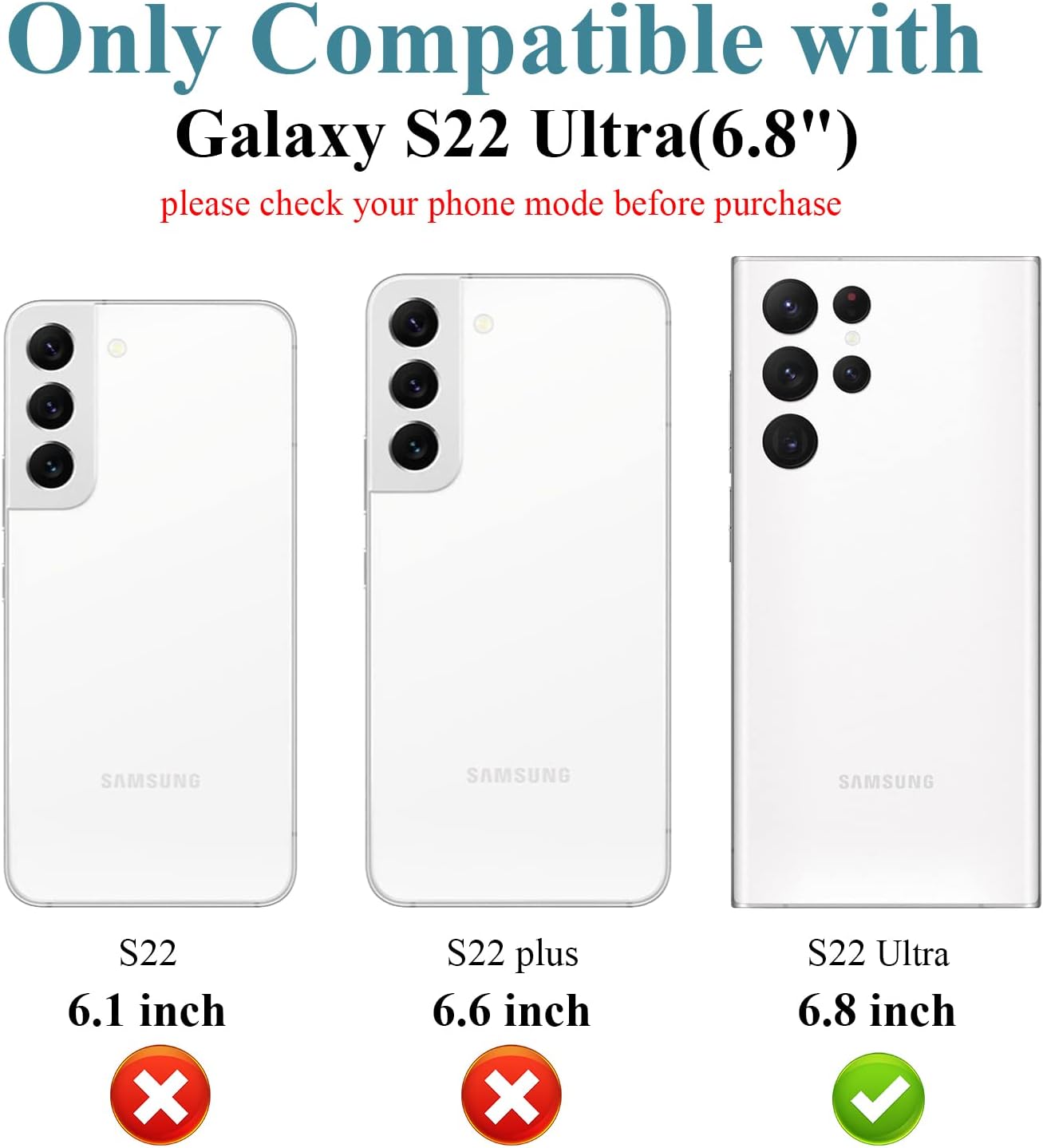 4 Pack Camera Lens Protector Compatible with Samsung Galaxy S22 Ultra