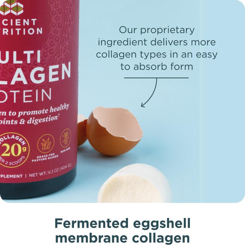Ancient Nutrition Hydrolyzed Multi Collagen Peptides Powder, Unflavored