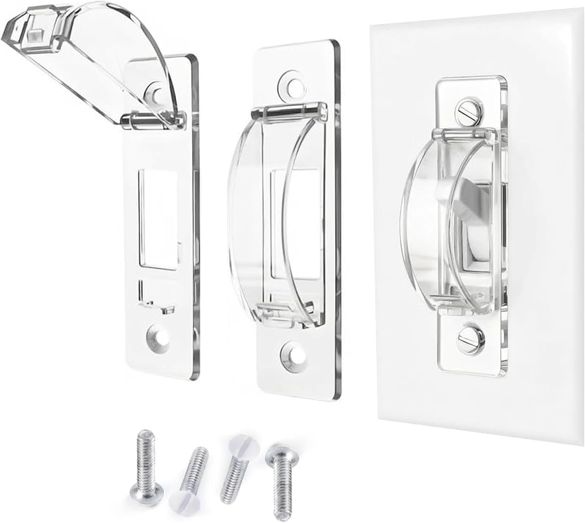 Light Switch Cover Guard, 2 Pack, Clear, for Home & Nursery