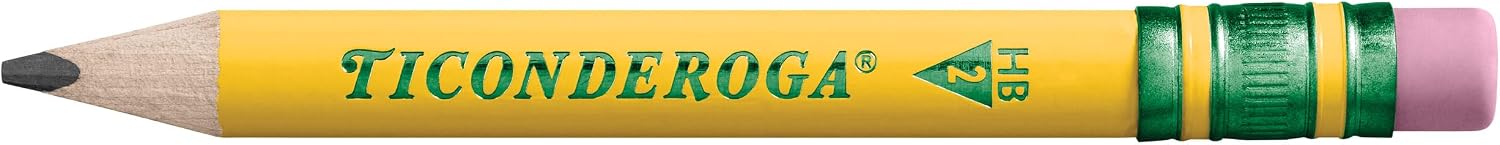 Ticonderoga My First Short Triangular Wood-Cased Pencils, #2 HB Soft