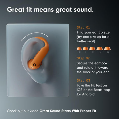 Beats Powerbeats Pro 2 - Wireless Noise Cancelling Workout Earbuds with Secure- Fit Earhooks, Up to 45-Hour Battery with Charging Case, Sweat & Water Resistant, Heart Rate Monitoring - Electric Orange