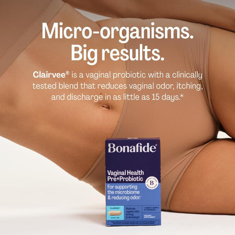 Bonafide Clairvee Vaginal Pre + Probiotic for Women – 2 Month Supply