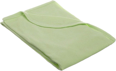 American Baby Company 100% Cotton Thermal Waffle Swaddle Blanket (30" x 40"), Soft, Breathable & Stretchy, Celery, for Boys and Girls, Perfect for Swaddling, Travel and Gifting