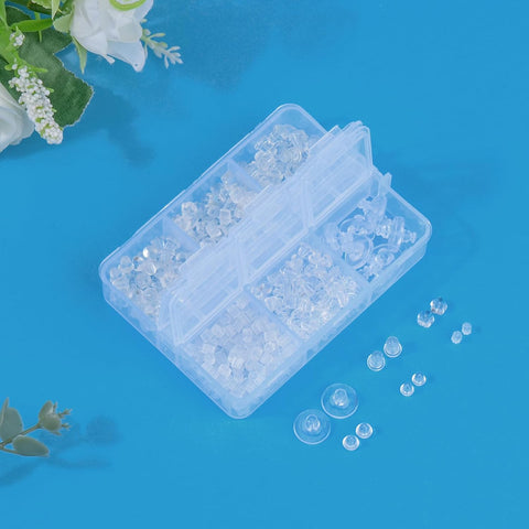 Earring Backs Replacements,6 Styles Silicone Earring Backs for Droopy Ears